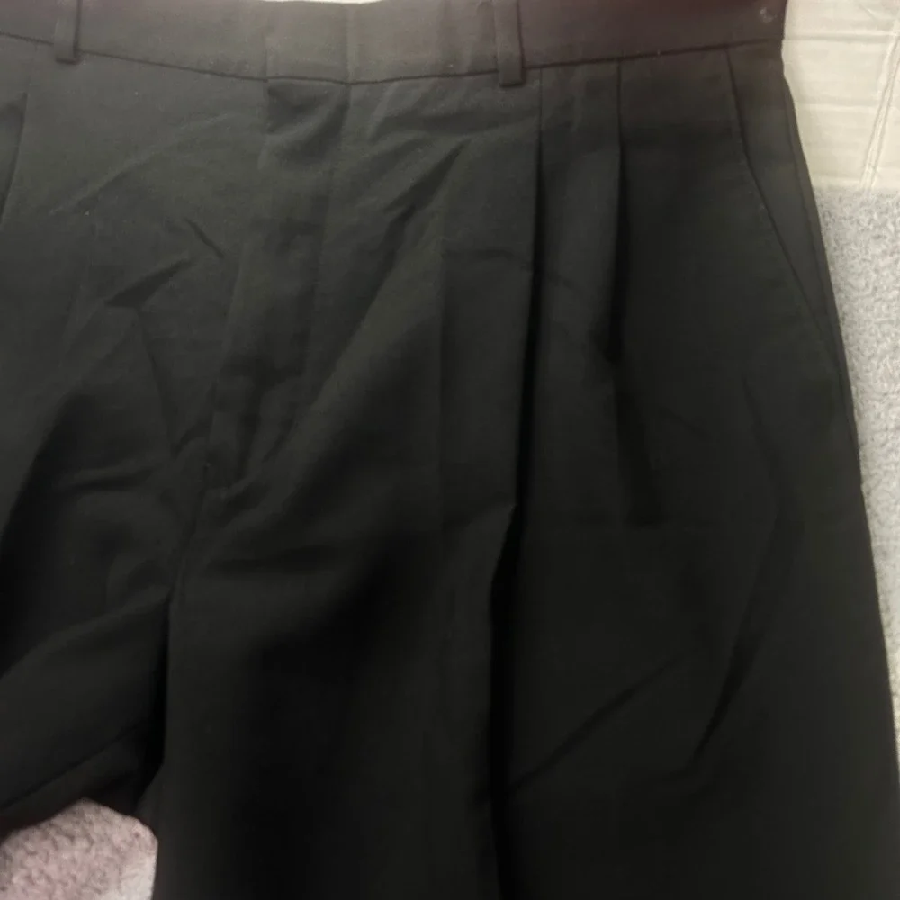 Levis Travelers Pleated Trousers Black 36x32 Vintage 90s Big E Workwear USA